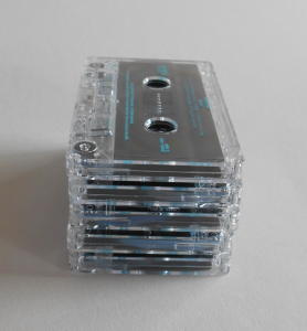 Clear cassette tapes for craft projects