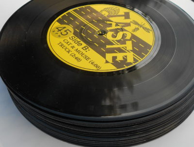 25 Assorted Black 7 Inch Vinyl Records