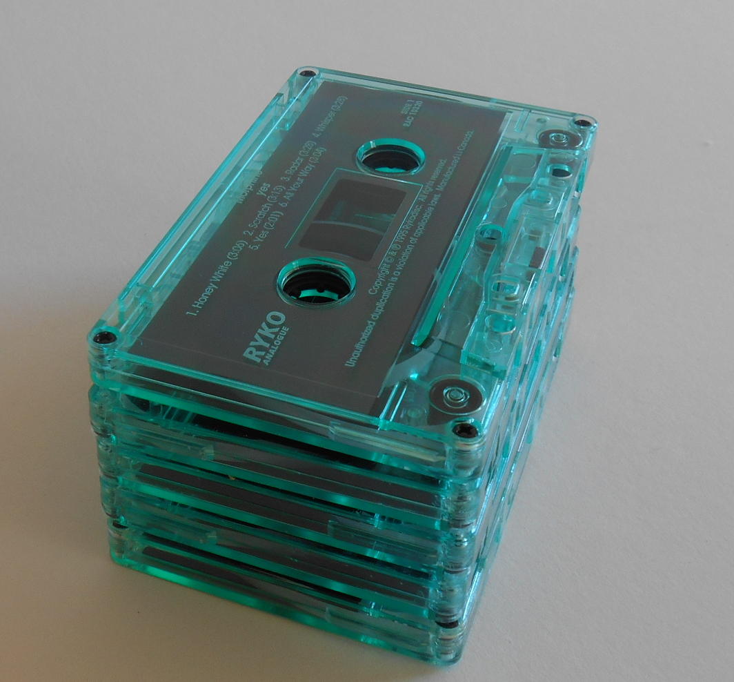 25 green tint cassette tapes for craft and reuse art projects