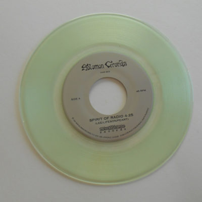 Clear vinyl 7 inch record