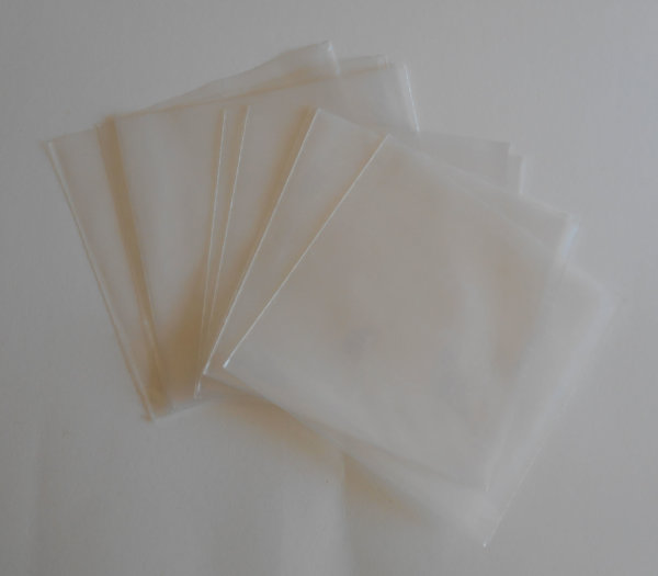 25 clear plastic 7 inch protective sleeves for craft or reuse Colored