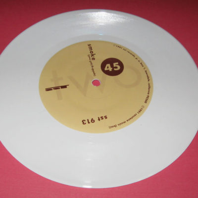 White solid colored record White Vinyl 7 Inch Record