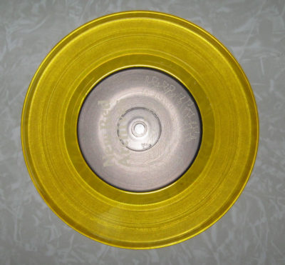 Yellow colored record clear vinyl Yellow Vinyl 7 Inch Record